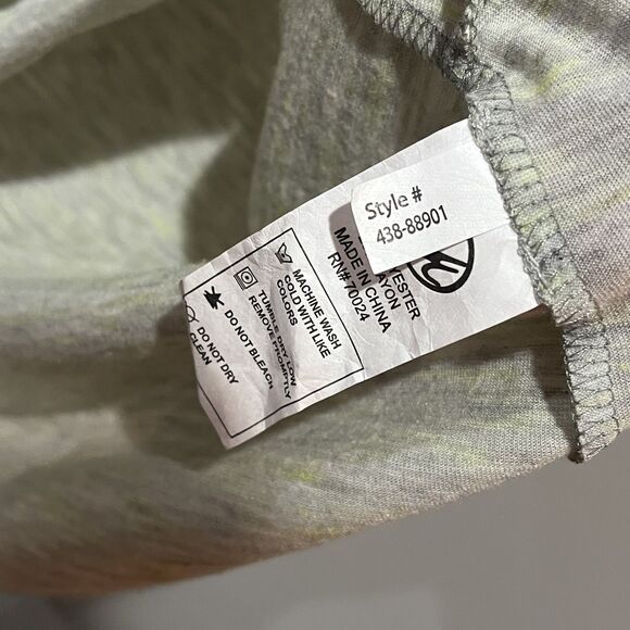 Mod-o-doc Shirt Women's XL Green V-Neck Short Sleeve Ruched Soft Comfy Von Maur - Picture 5 of 7